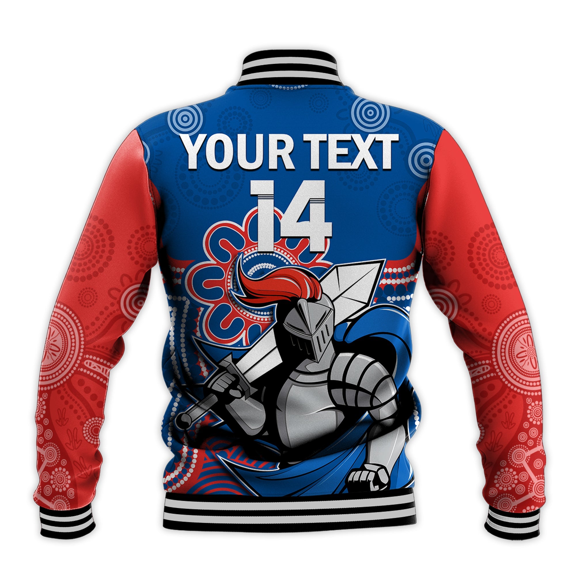 custom-text-and-number-knights-rugby-baseball-jacket-novocastrians-1987-aboriginal-art