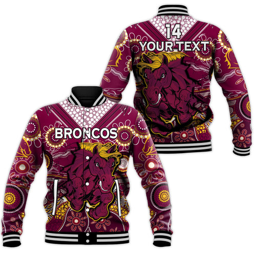 custom-text-and-number-broncos-rugby-baseball-jacket-indigenous-pattern-artsy-ver01