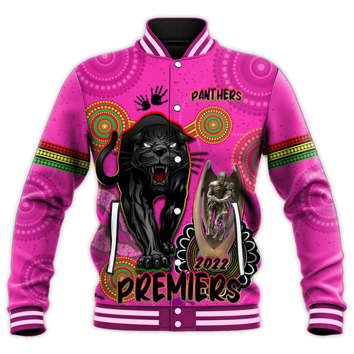 custom-text-and-number-panthers-baseball-jacket-aboriginal-premiers-2022-we-are-the-champions-with-trophy