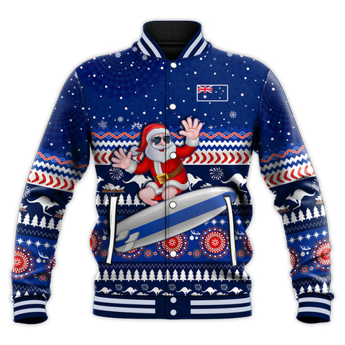 australia-christmas-baseball-jacket-aussie-aboriginal-santa-claus-is-surfing-with-kangaroo