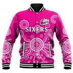 sydney-sixers-baseball-jacket-cricket-indigenous-australian-art-ver02