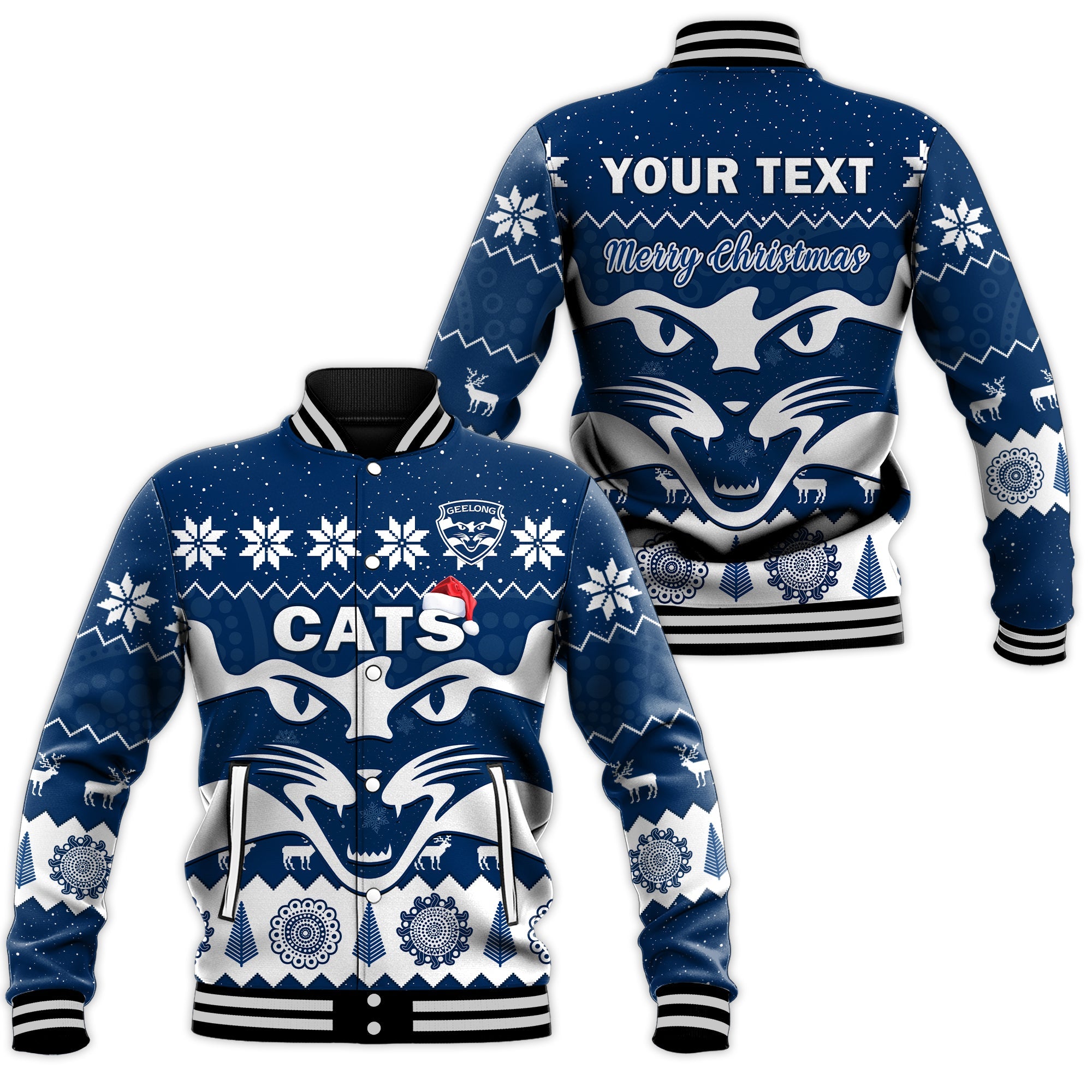 custom-personalised-cats-football-christmas-baseball-jacket-geelong-aboriginal-painting