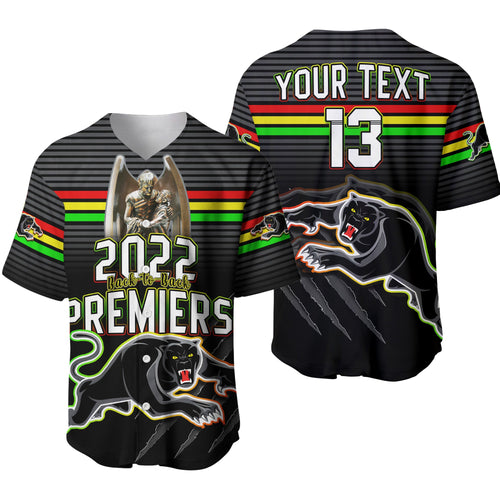 custom-text-and-number-panthers-proud-baseball-jersey-back-to-back-premiers-2022-version-black