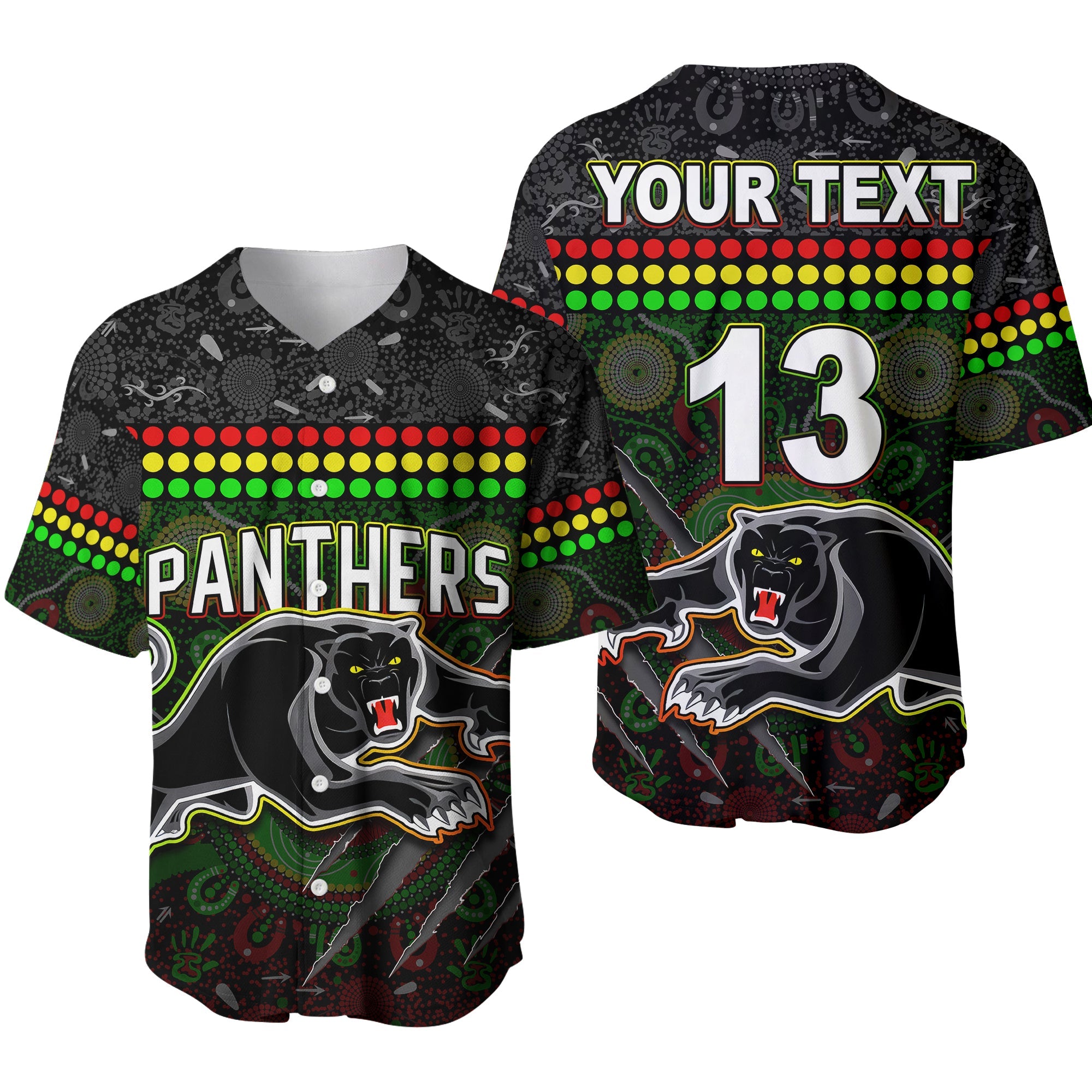 custom-text-and-number-panthers-baseball-jersey-premiers-2022-aboriginal