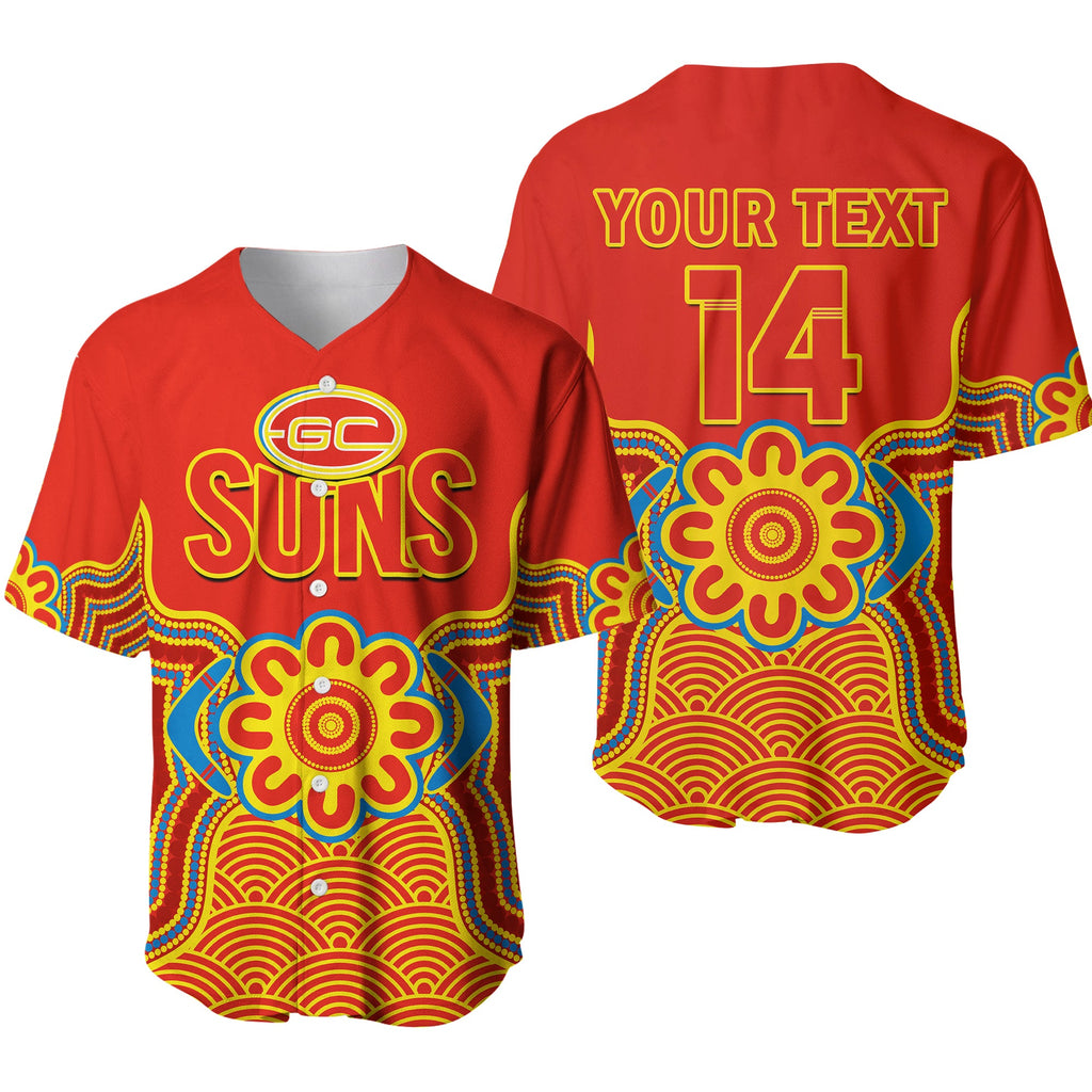custom-text-and-number-gold-coast-football-baseball-jersey-suns-indigenous-pattern