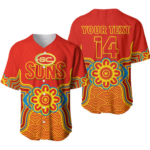 custom-text-and-number-gold-coast-football-baseball-jersey-suns-indigenous-pattern