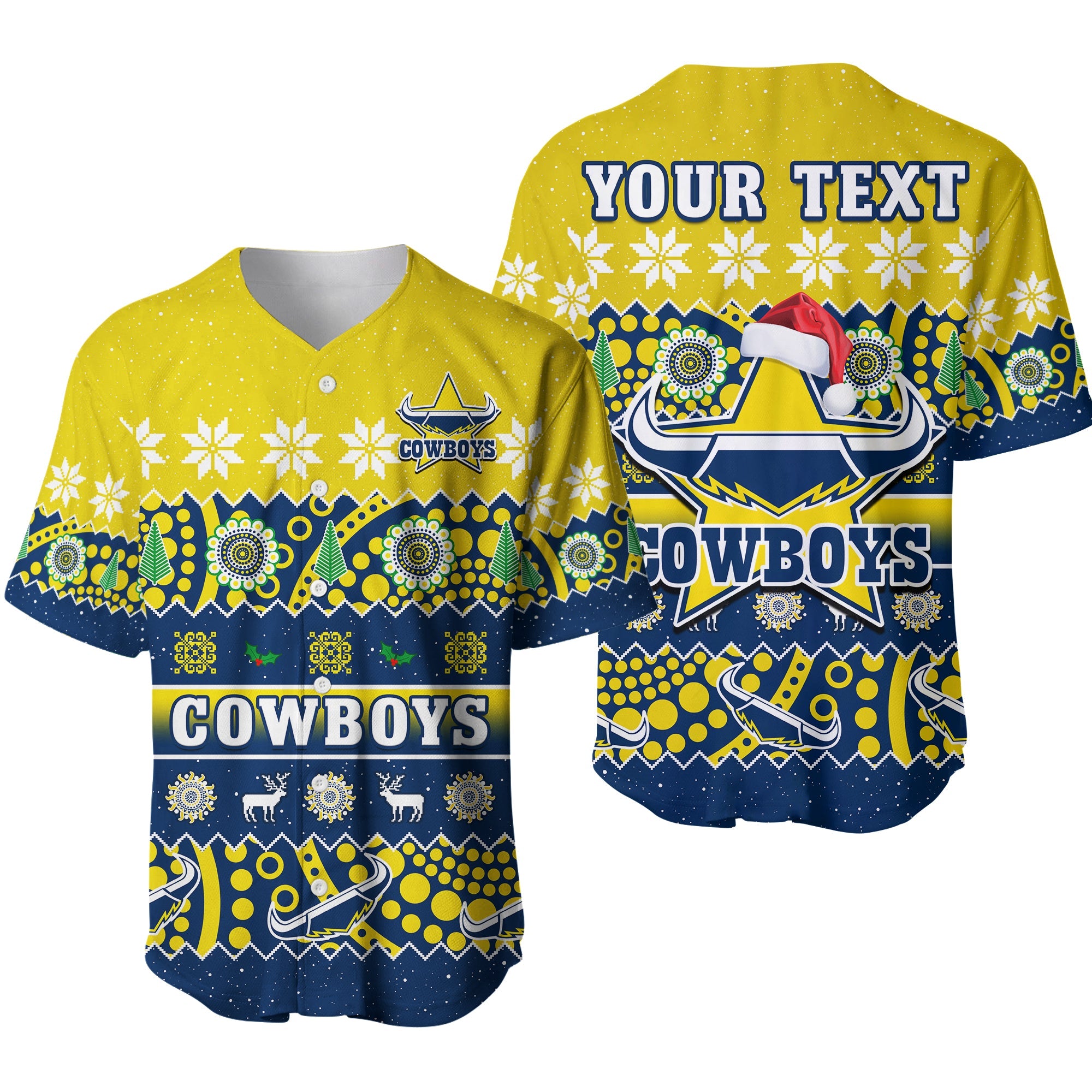 custom-personalised-cowboys-christmas-baseball-jersey-aboriginal-art-merry-xmas