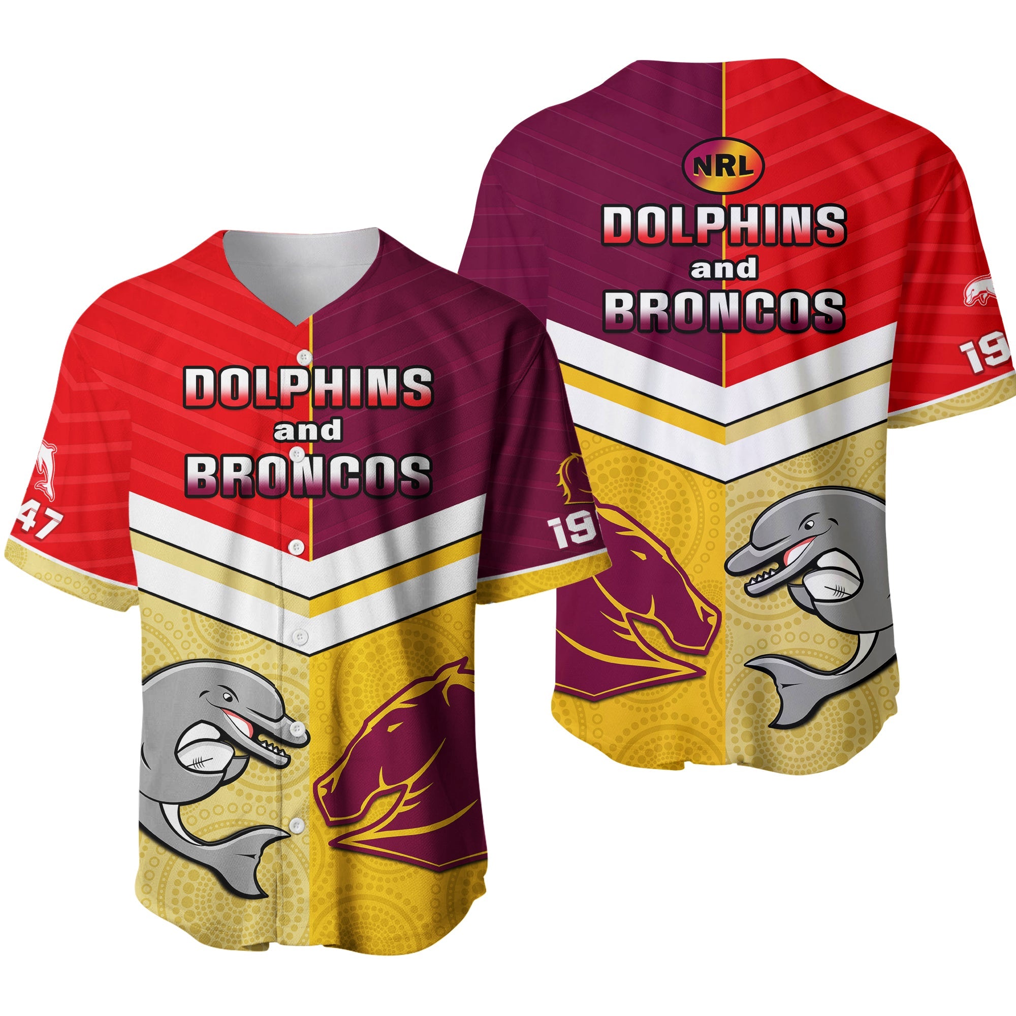 dolphins-mix-broncos-rugby-baseball-jersey-indigenous-art-ver01