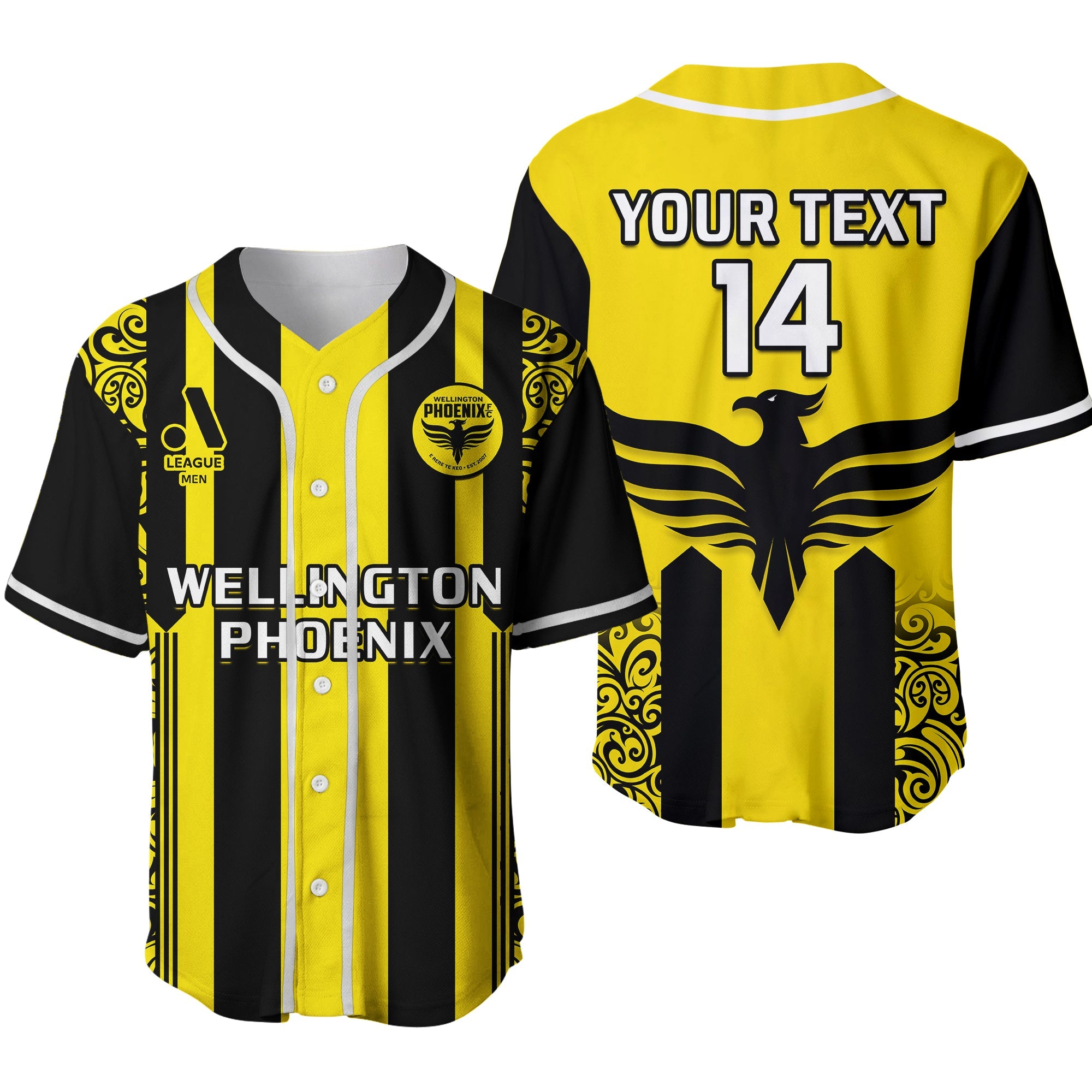 custom-text-and-number-wellington-phoenix-football-baseball-jersey-a-league-men-the-nix-2007-aotearoa-maori-ver02