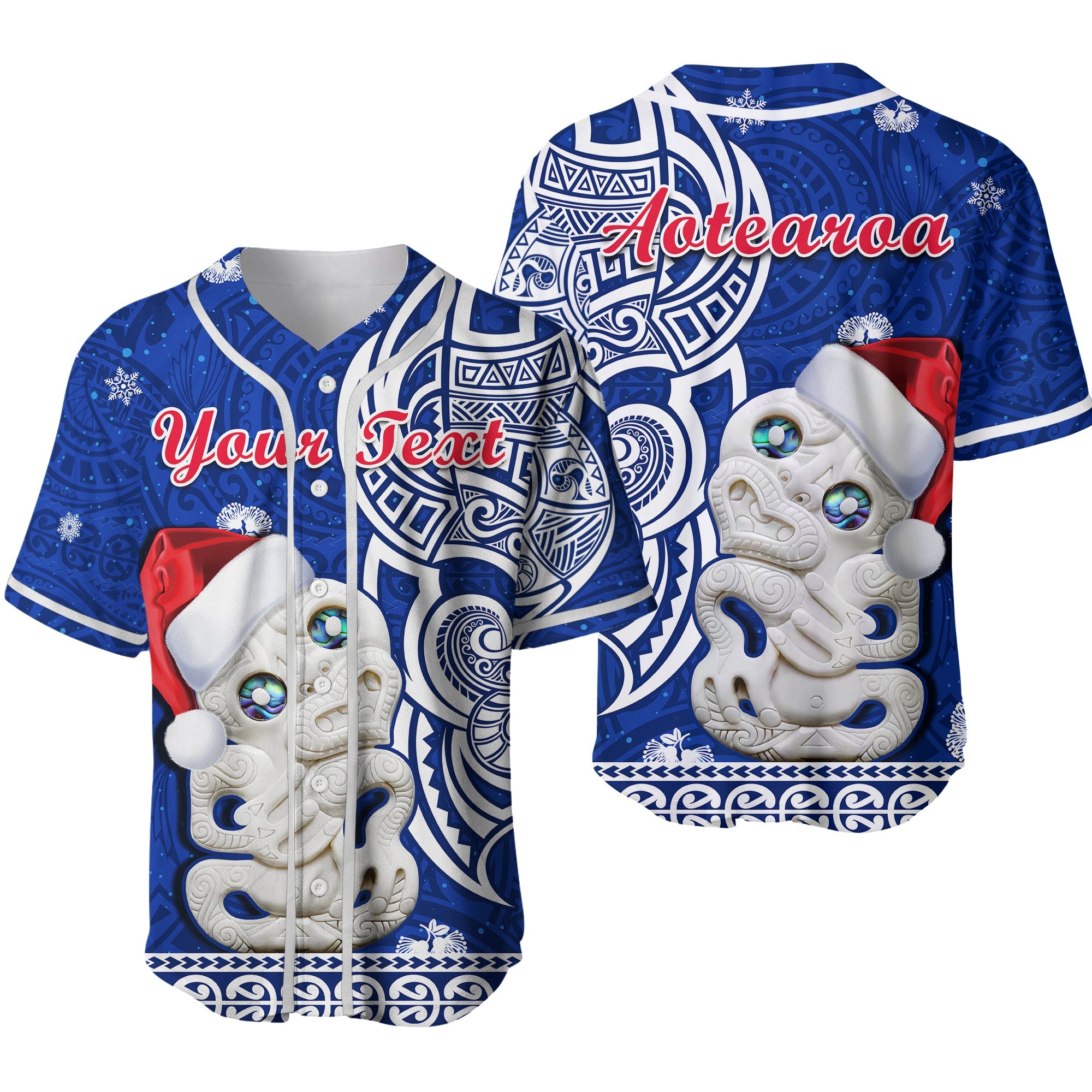 custom-personalised-new-zealand-christmas-baseball-jersey-hei-tiki-blue-pohutukawa-meri-kirihimete-ver02