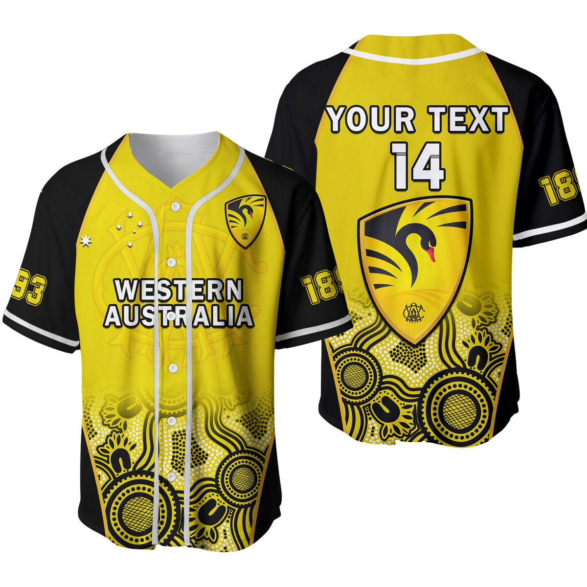 custom-text-and-number-western-australia-cricket-2023-baseball-jersey-warriors-sheffield-shield-indigenous-ver02