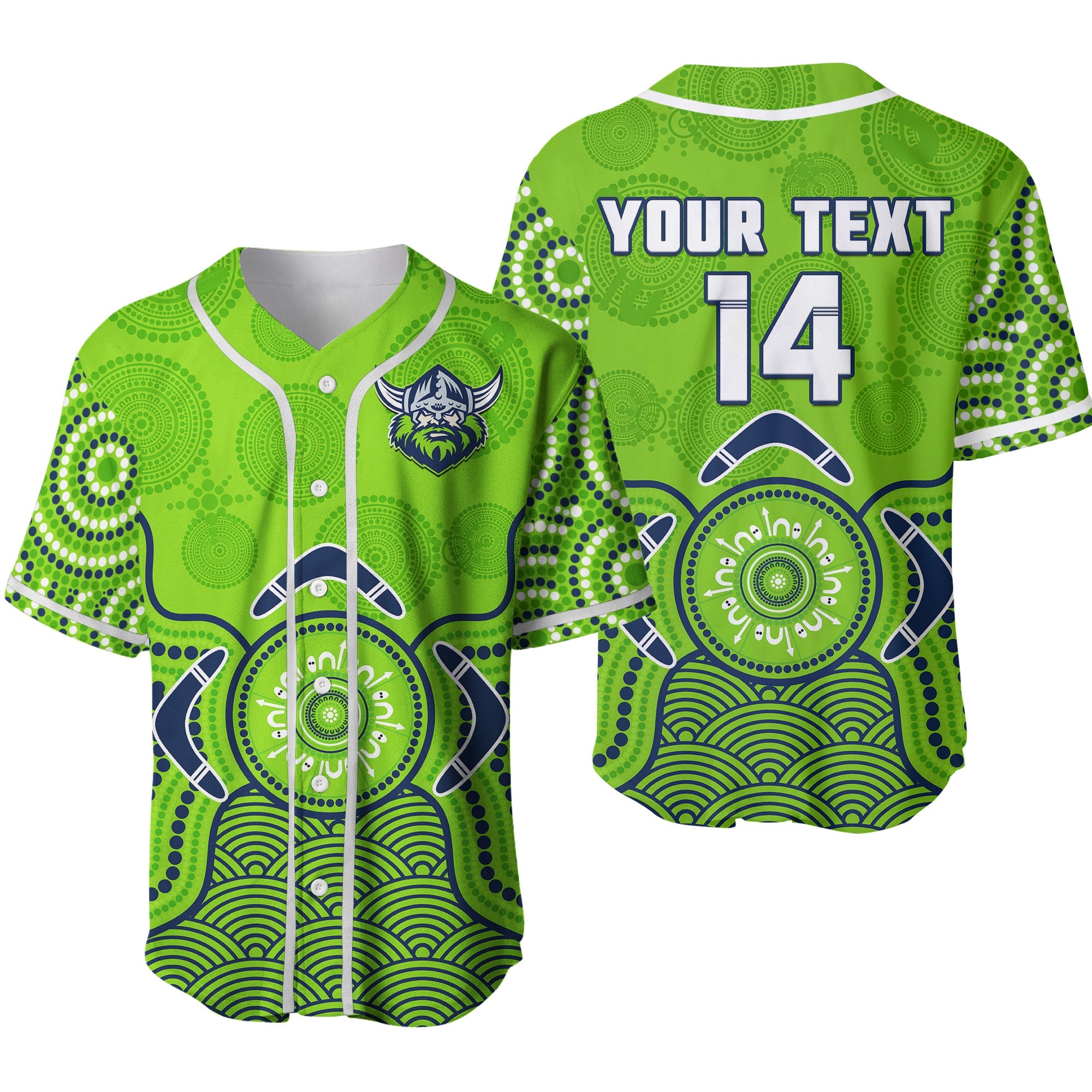 custom-text-and-number-raiders-rugby-baseball-jersey-the-green-machine-indigenous-artsy-ver02