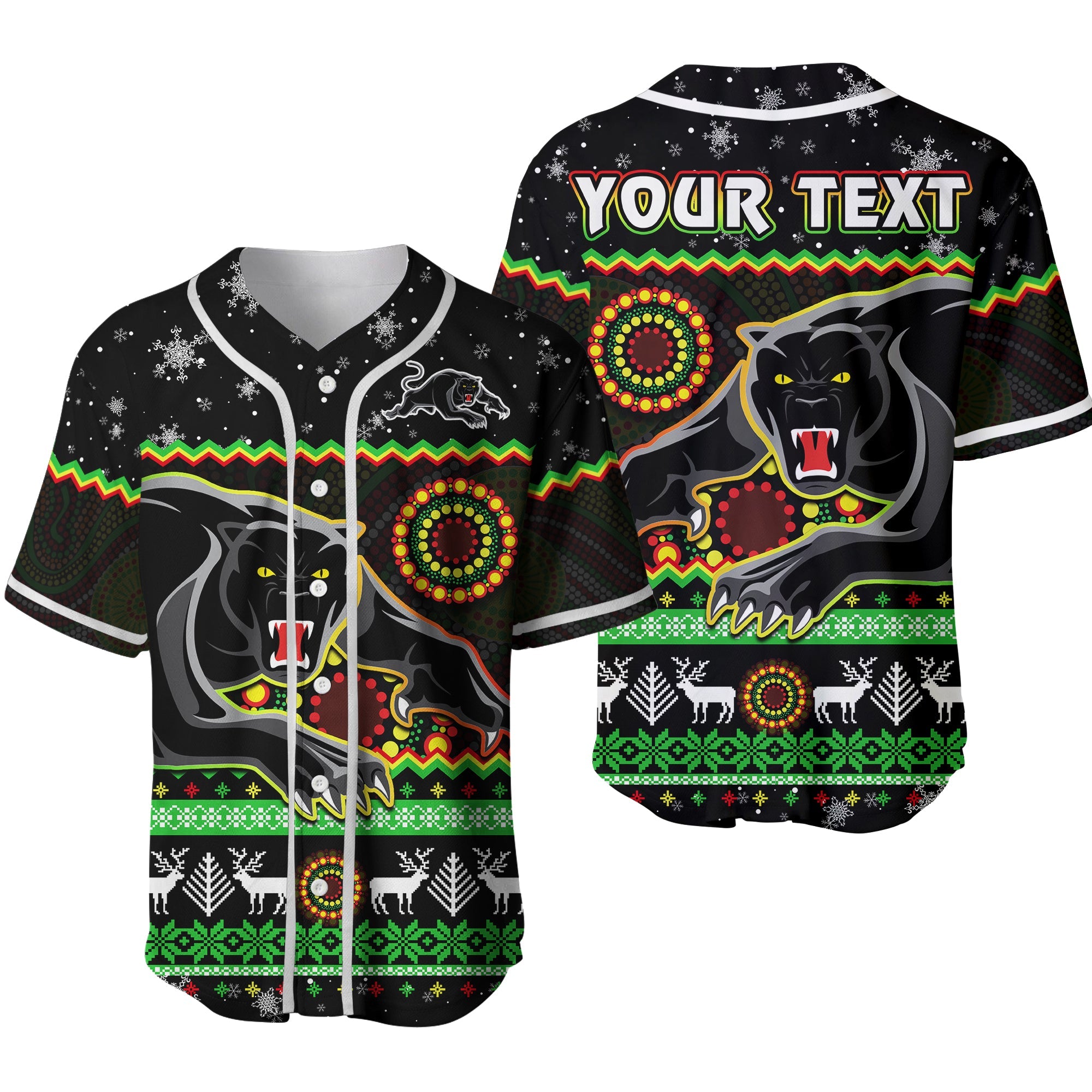 custom-personalised-panthers-christmas-baseball-jersey-aboriginal-pattern-penrith-black-version-2
