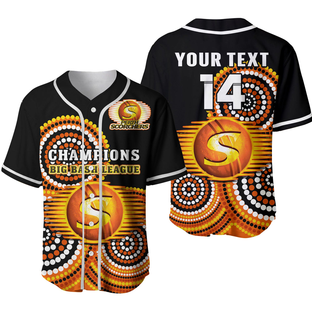custom-text-and-number-perth-scorchers-cricket-baseball-jersey-champions-bbl12-proud-indigenous-art-ver02