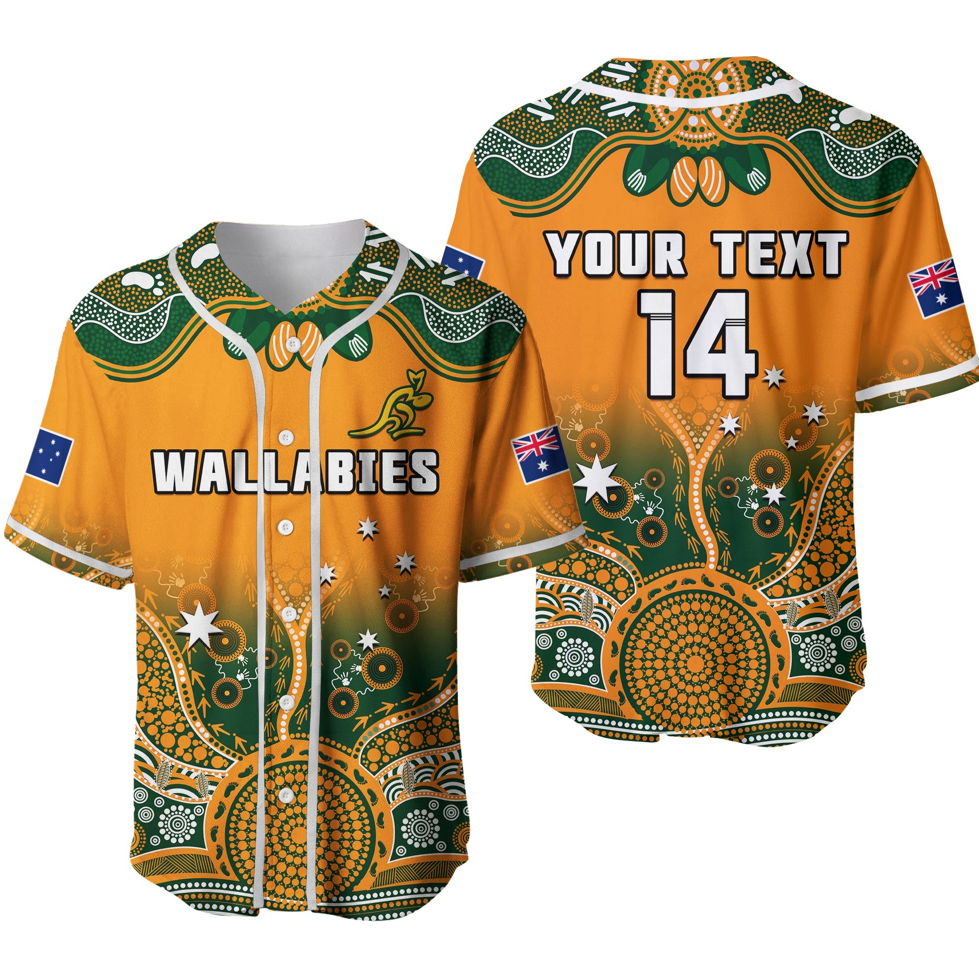 custom-text-and-number-australia-rugby-baseball-jersey-wallabies-kangaroo-orange-aboriginal-ver02