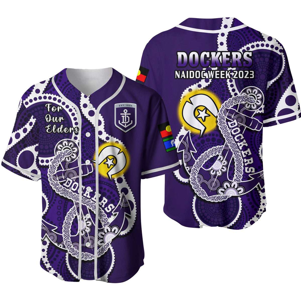 fremantle-football-naidoc-2023-baseball-jersey-dockers-for-our-elders-indigenous-art-ver02