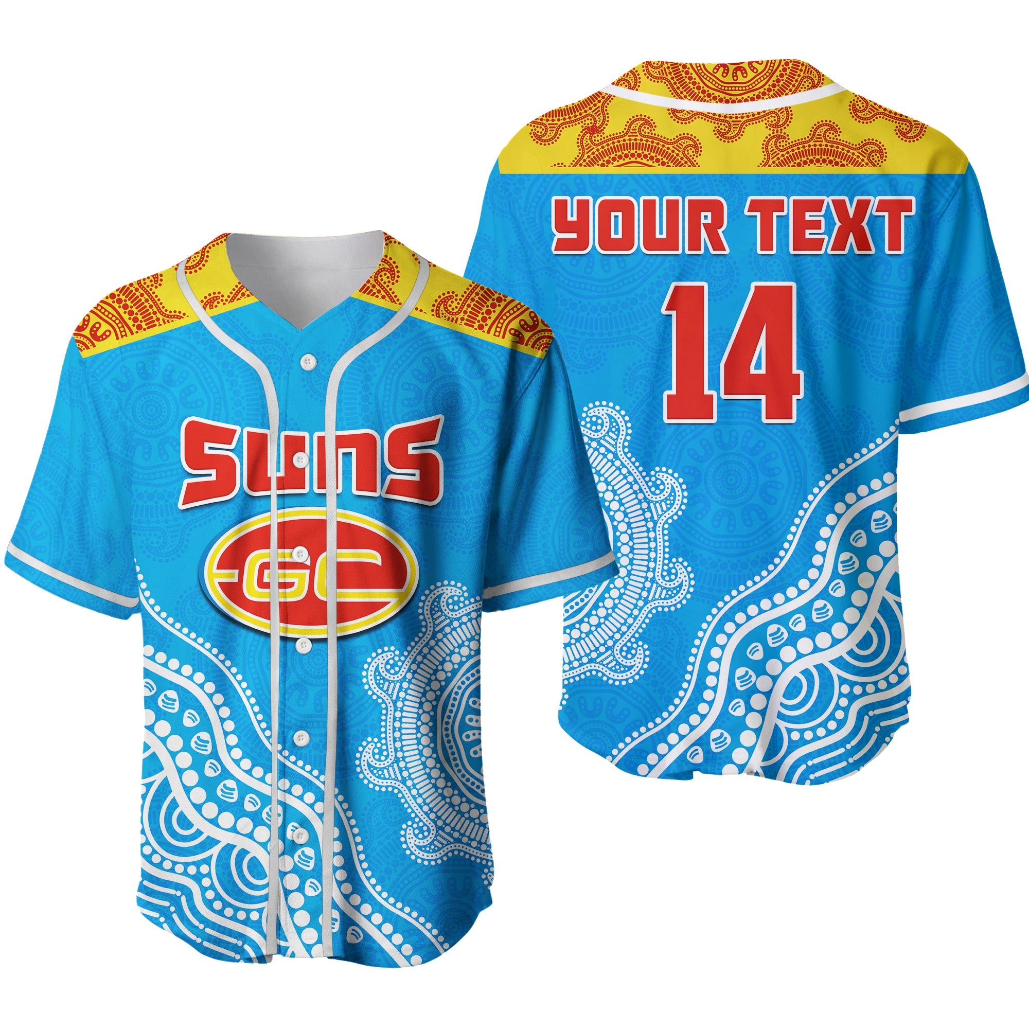 custom-text-and-number-suns-baseball-jersey-go-sunnies-aboriginal-simple-style-ver02