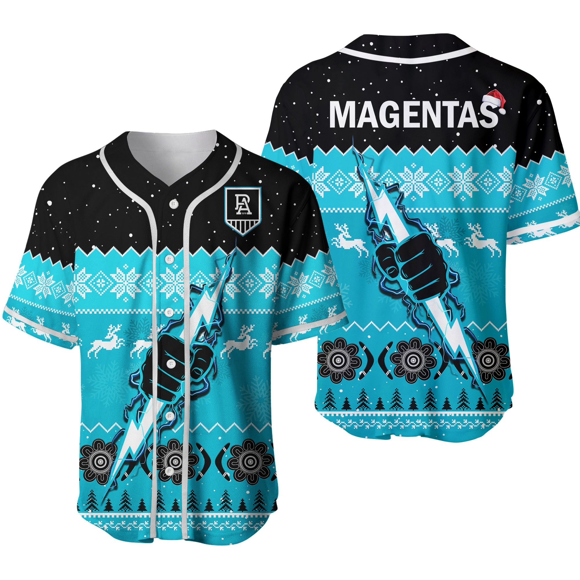 port-adelaide-football-baseball-jersey-magentas-indigenous-merry-christmas-ver02