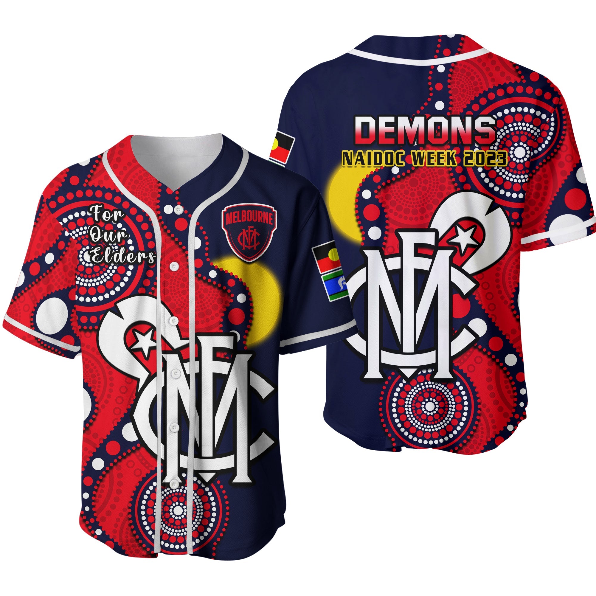 melbourne-football-naidoc-2023-baseball-jersey-demons-for-our-elders-indigenous-ver02