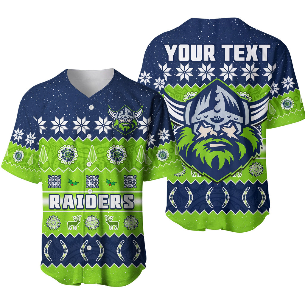 custom-personalised-raiders-christmas-baseball-jersey-the-green-machine-aboriginal-art-merry-xmas