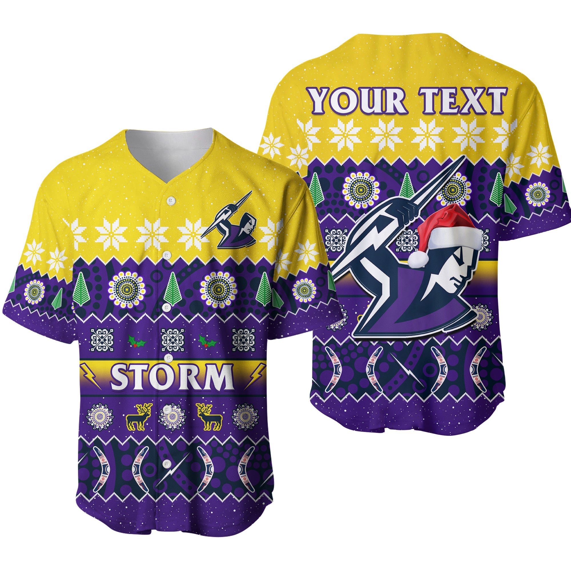 custom-personalised-melbourne-storm-christmas-baseball-jersey-aboriginal-art-merry-xmas