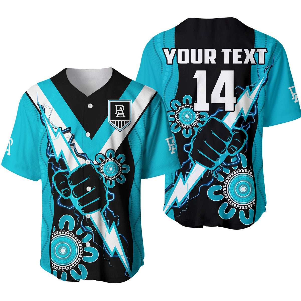 custom-text-and-number-port-adelaide-football-baseball-jersey-power-thunder-hand-mix-aboriginal-dynamic