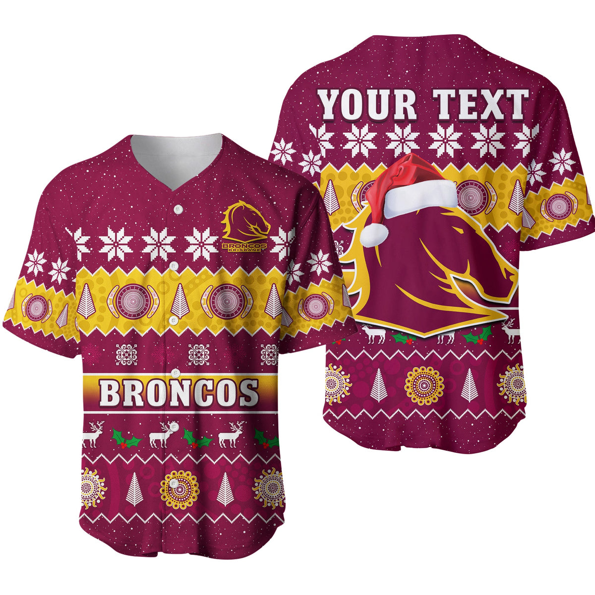 custom-personalised-broncos-christmas-baseball-jersey-brisbane-aboriginal-art-merry-xmas