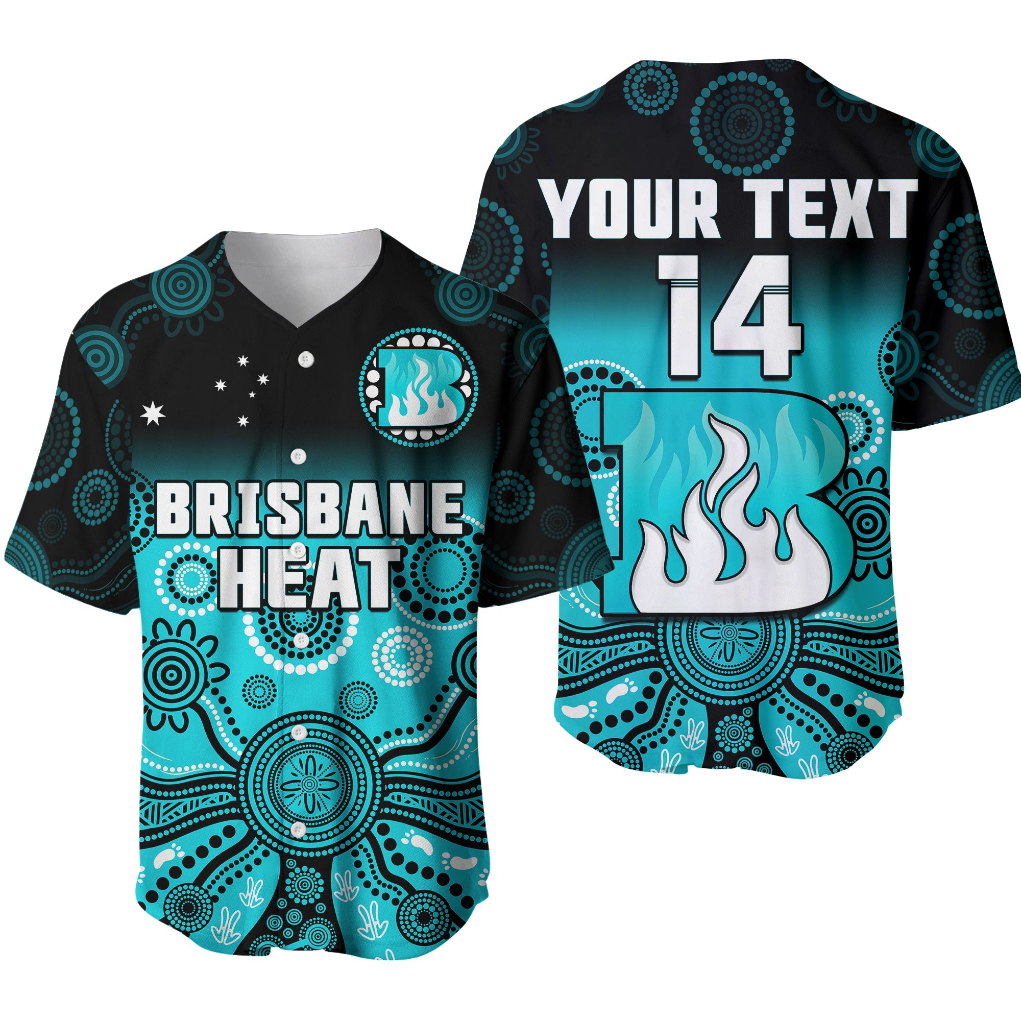custom-text-and-number-brisbane-heat-baseball-jersey-gradient-aboriginal-dot-painting