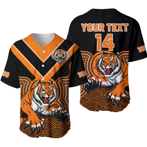 custom-text-and-number-wests-tigers-rugby-baseball-jersey-indigenous-black-artsy