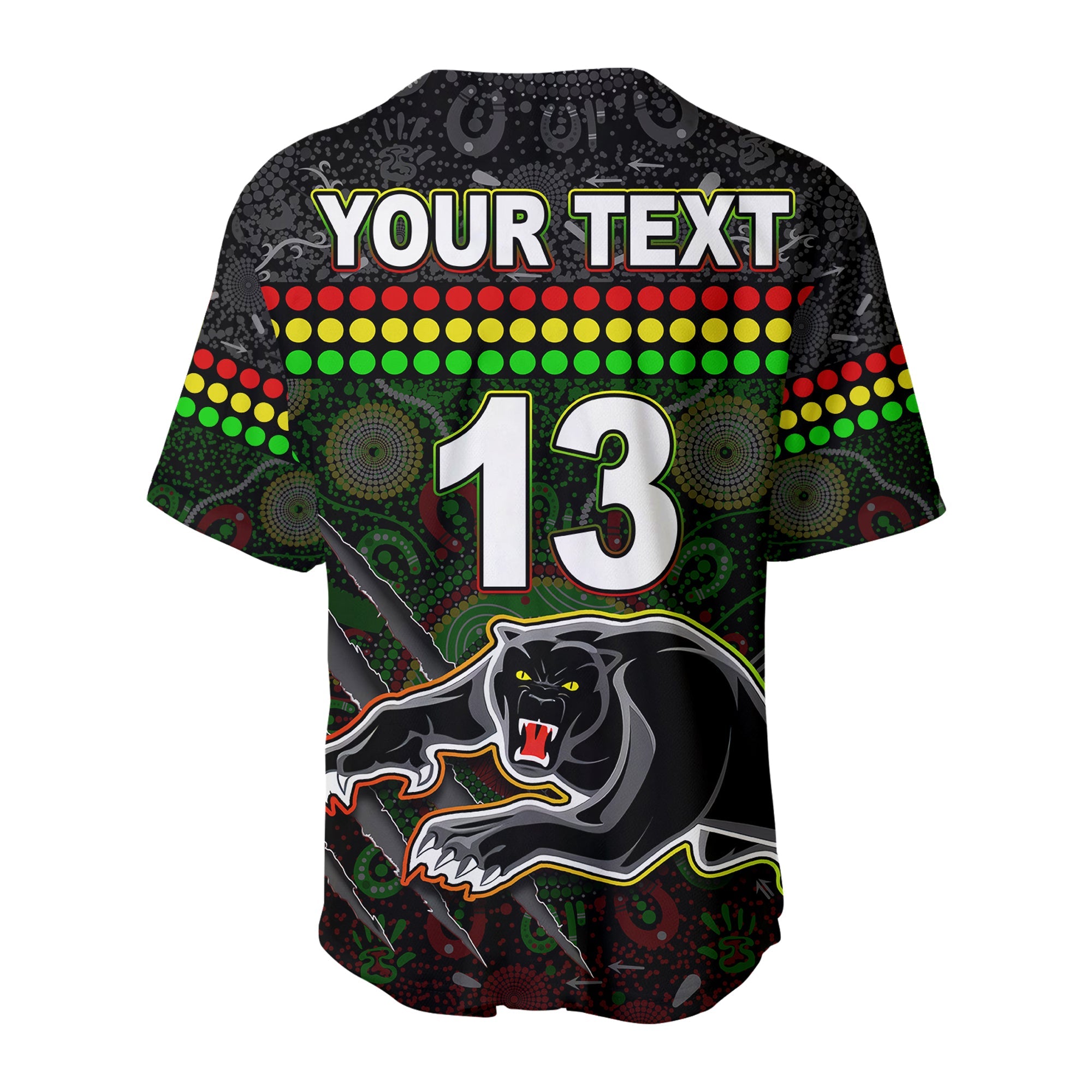custom-text-and-number-panthers-baseball-jersey-premiers-2022-aboriginal