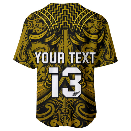 custom-text-and-number-new-zealand-silver-fern-rugby-baseball-jersey-all-black-gold-nz-maori-pattern