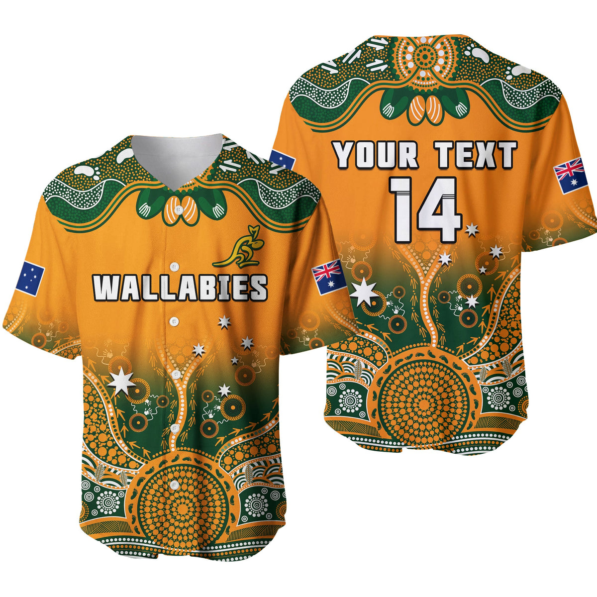 custom-text-and-number-australia-rugby-baseball-jersey-wallabies-kangaroo-orange-aboriginal-ver01