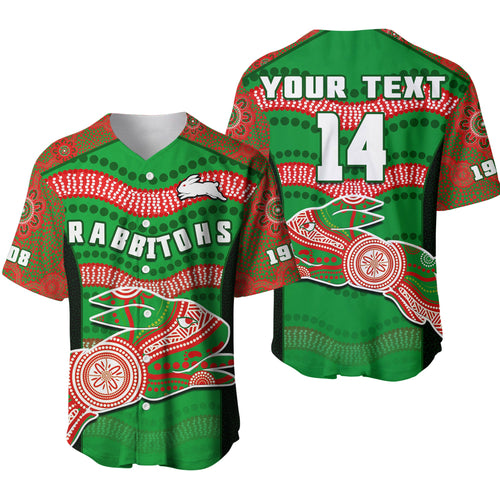 custom-text-and-number-rabbitohs-rugby-baseball-jersey-souths-1908-aboriginal-dot-painting-go-bunnies