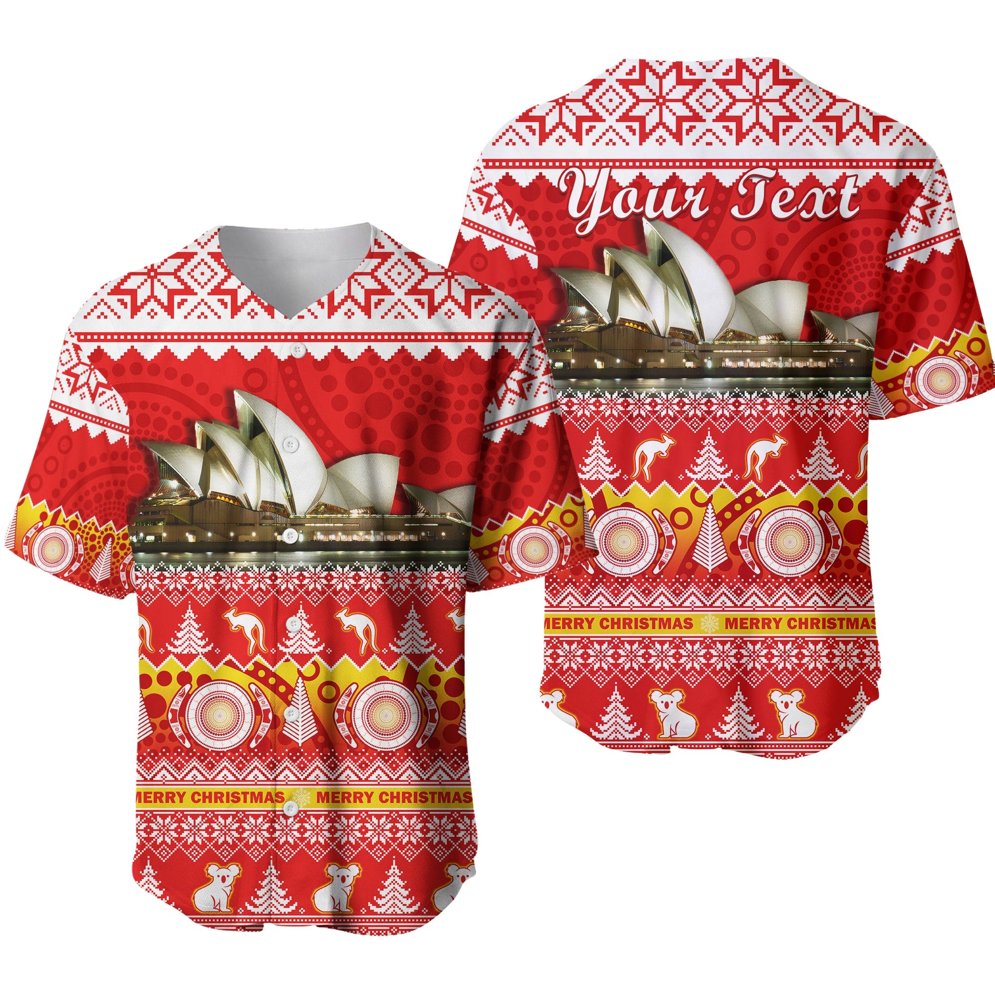 custom-personalised-australia-baseball-jersey-sydney-opera-house-aboriginal-art-merry-christmas