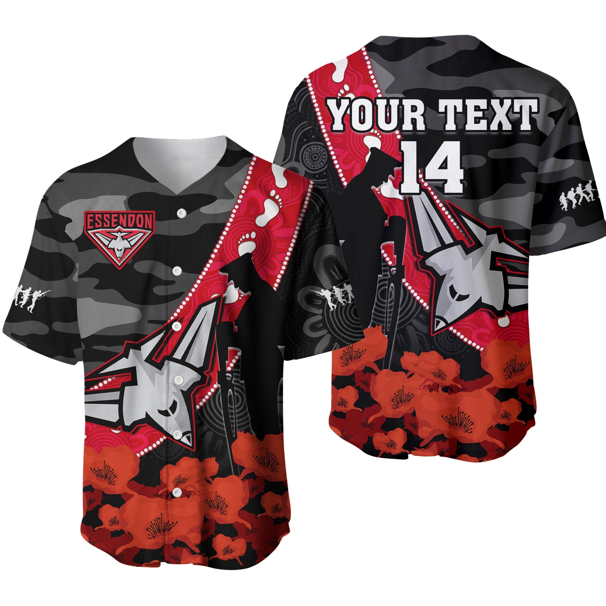 custom-text-and-number-essendon-football-anzac-2023-baseball-jersey-bombers-aboriginal-mix-poppy-camouflage-ver01