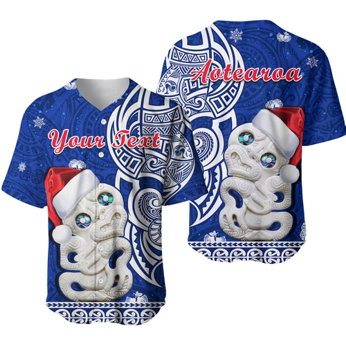 custom-personalised-new-zealand-christmas-baseball-jersey-hei-tiki-blue-pohutukawa-meri-kirihimete