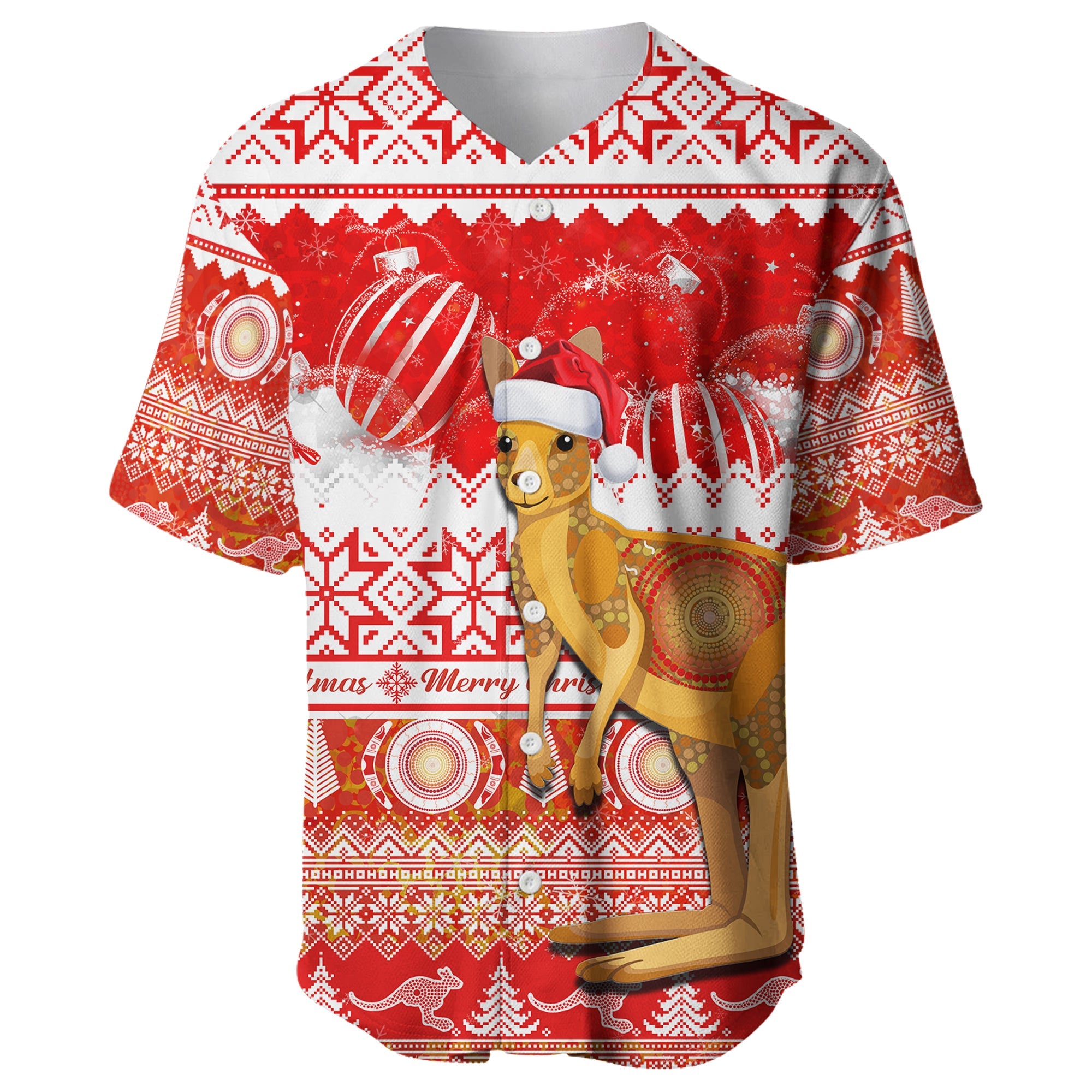 australia-baseball-jersey-kangaroo-aboriginal-painting-merry-christmas