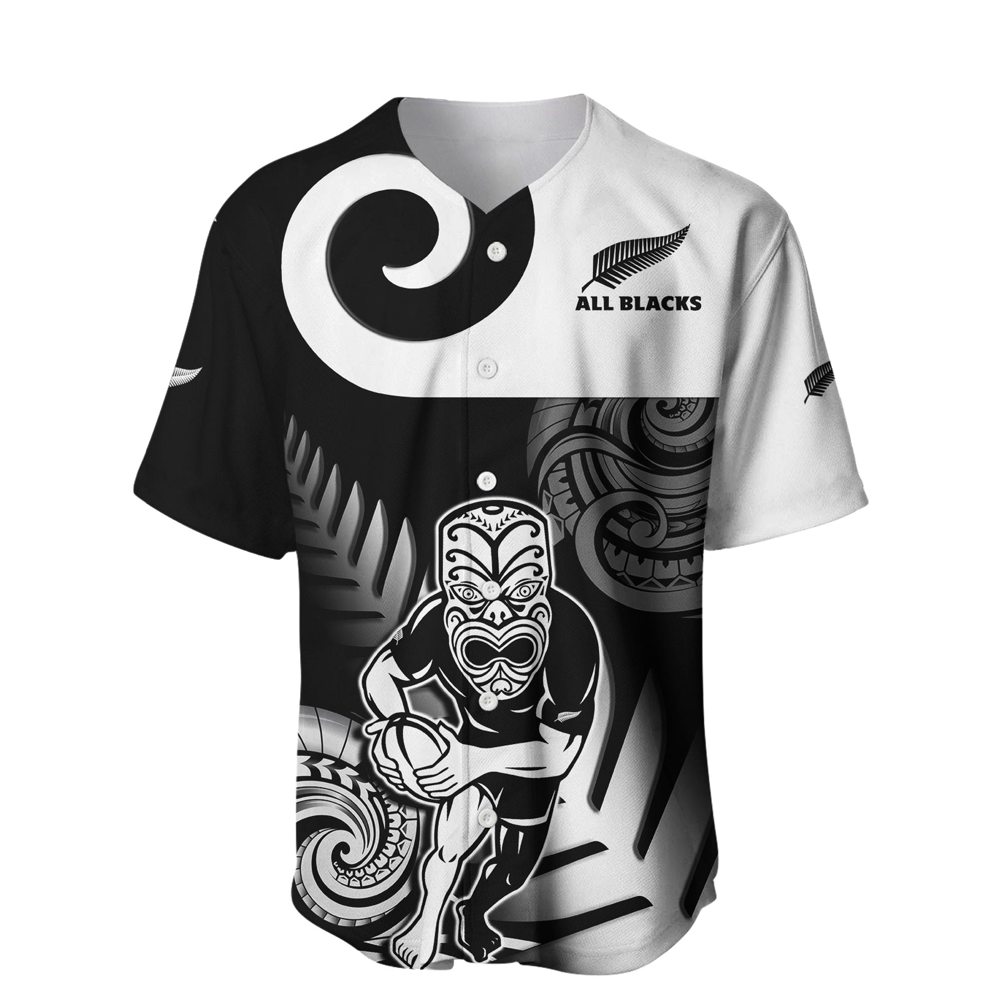 custom-text-and-number-new-zealand-silver-fern-rugby-baseball-jersey-all-black-maori-koru