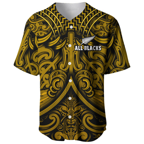 custom-text-and-number-new-zealand-silver-fern-rugby-baseball-jersey-all-black-gold-nz-maori-pattern