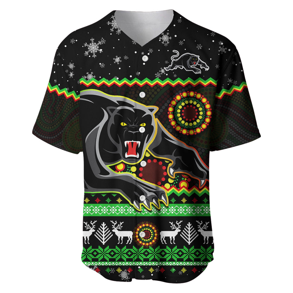 custom-personalised-panthers-christmas-baseball-jersey-aboriginal-pattern-penrith-black-version