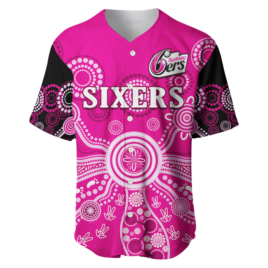 custom-text-and-number-sydney-sixers-baseball-jersey-cricket-indigenous-australian-art-ver01