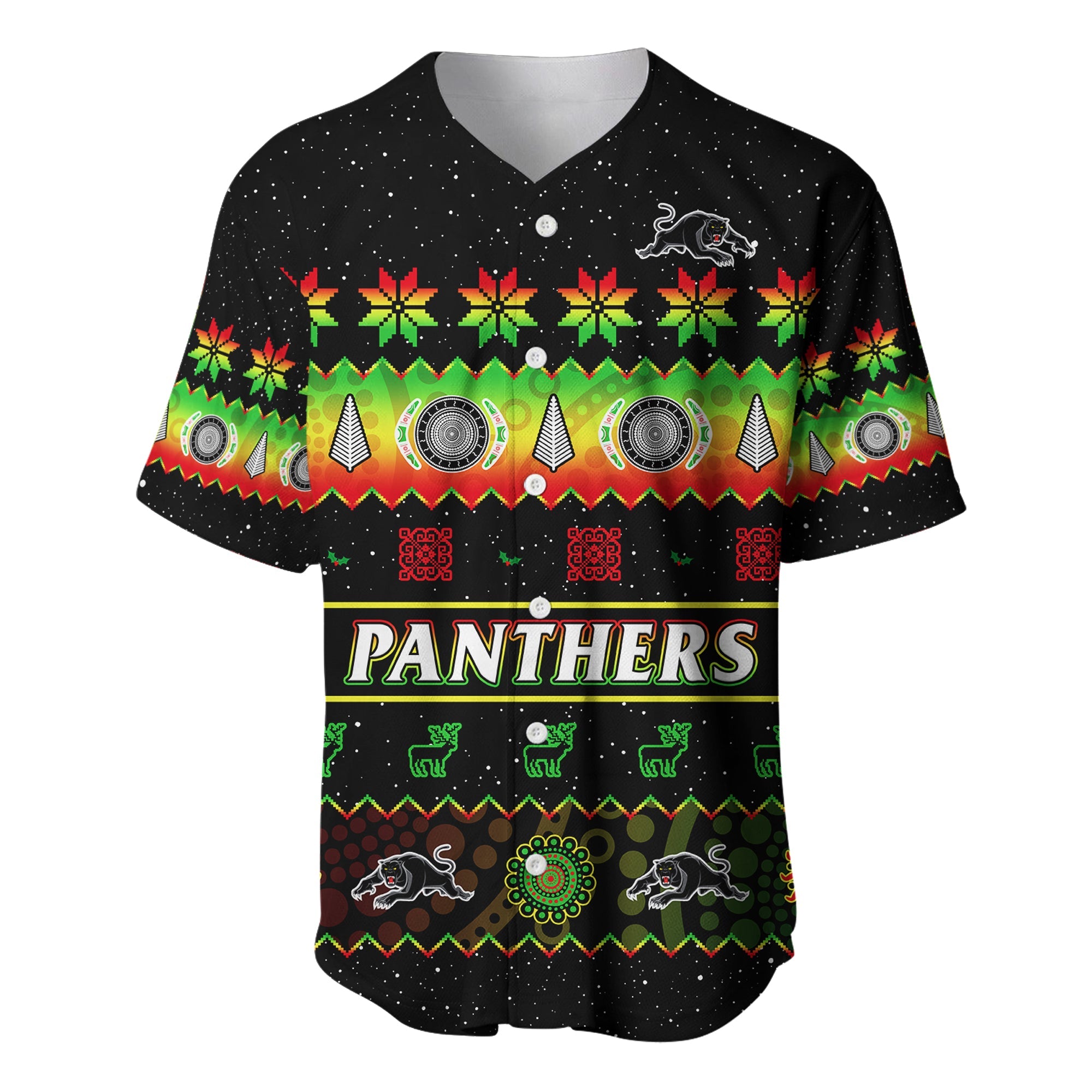 custom-personalised-penrith-panthers-christmas-baseball-jersey-the-riff-aboriginal-art-merry-xmas