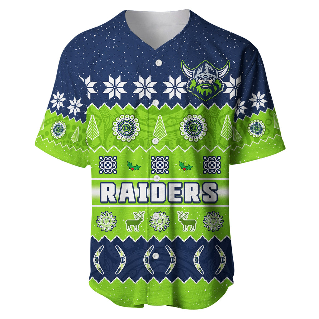 custom-personalised-raiders-christmas-baseball-jersey-the-green-machine-aboriginal-art-merry-xmas