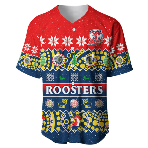 custom-personalised-sydney-roosters-christmas-baseball-jersey-easts-aboriginal-art-merry-xmas