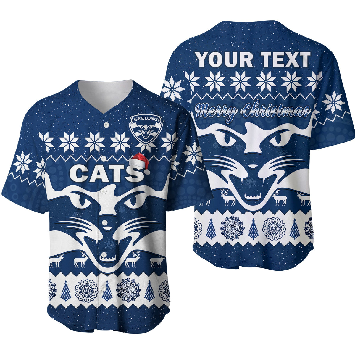 custom-personalised-cats-football-christmas-baseball-jersey-geelong-aboriginal-painting