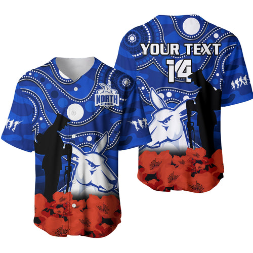 custom-text-and-number-north-melbourne-football-anzac-2023-baseball-jersey-kangaroos-aboriginal-mix-poppy-camouflage-ver01