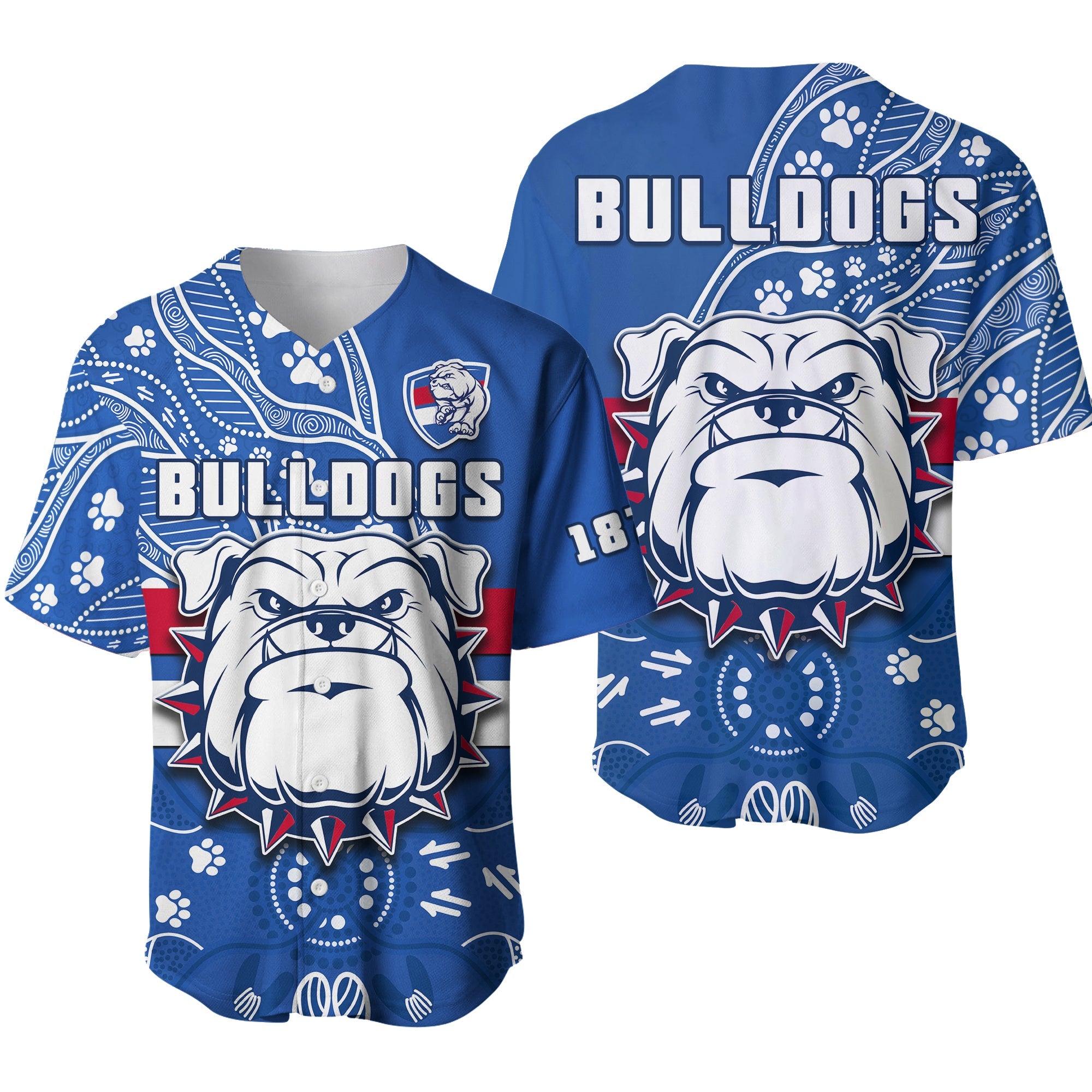 bulldogs-football-baseball-jersey-scraggers-1877-aboriginal-dot-painting-newest-version