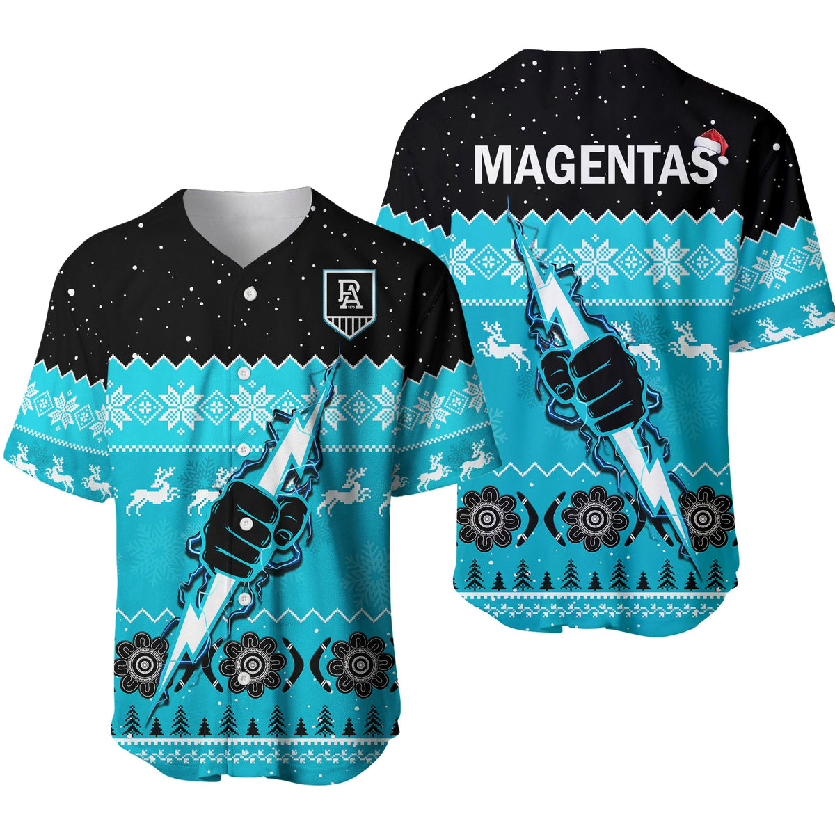 port-adelaide-football-baseball-jersey-magentas-indigenous-merry-christmas
