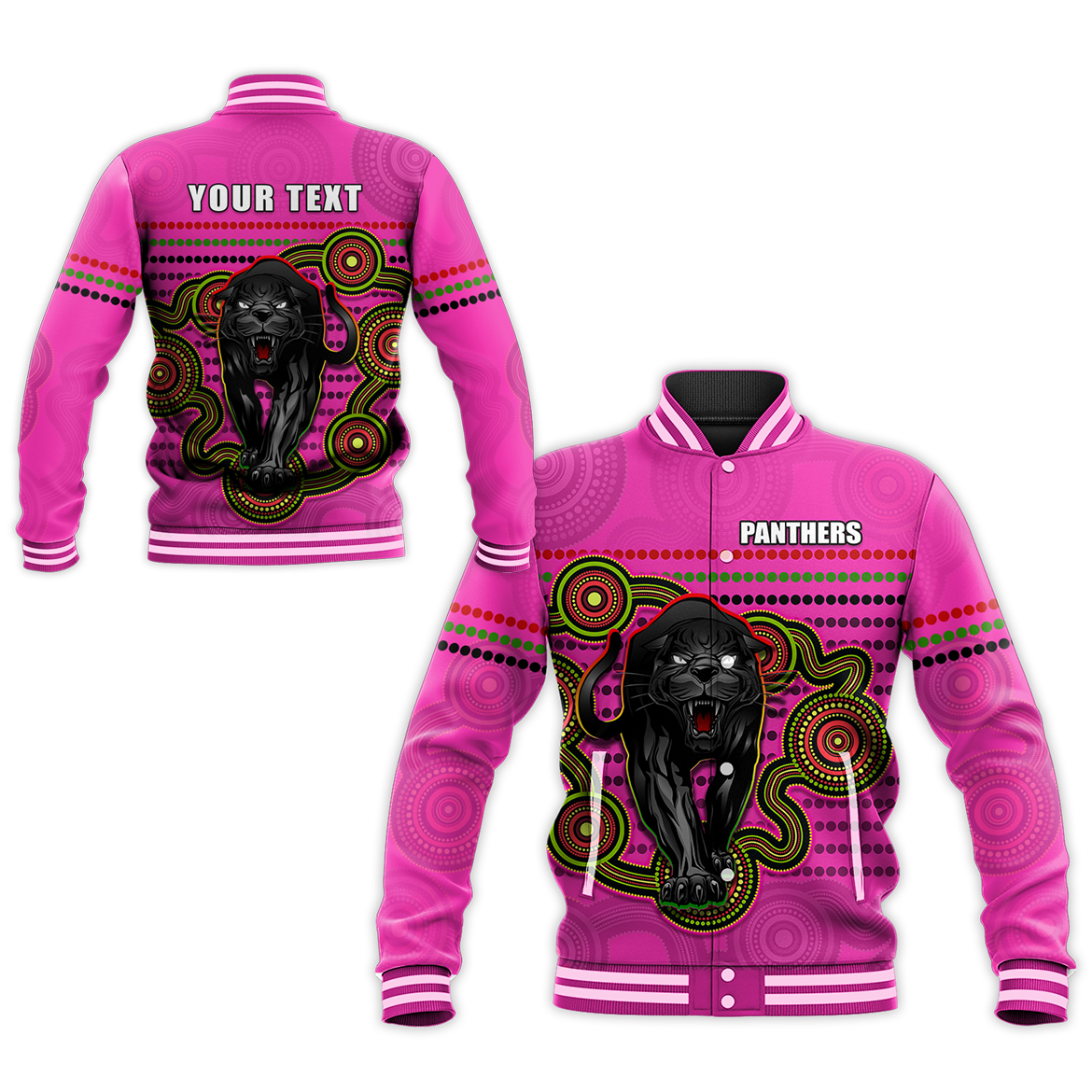 custom-personalised-panthers-indigenous-baseball-jacket-version-pink-alternate