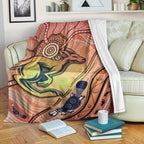 kangaroos-indigenous-premium-blanket-beautiful-life